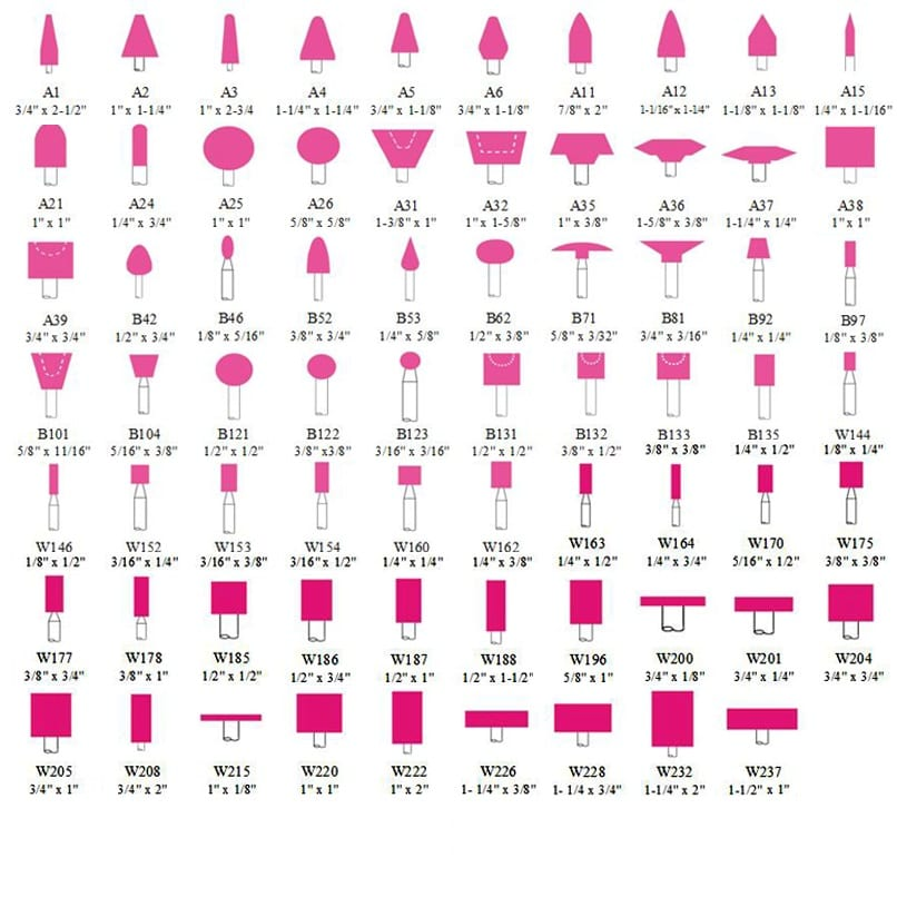 RMC_kinds_of_grinding_wheel_shapes.png